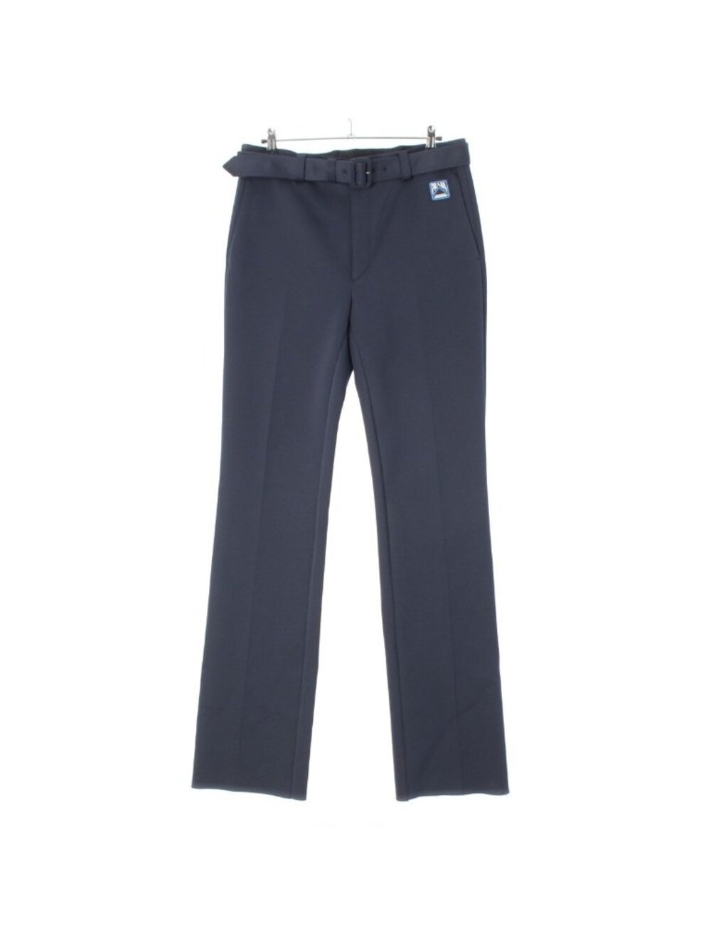 Prada Trousers Belted Pants Navy 50